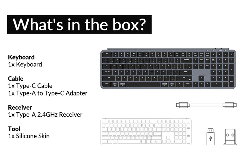 Teclado inalámbrico ultrafino Keychron B6 Pro gris espacial