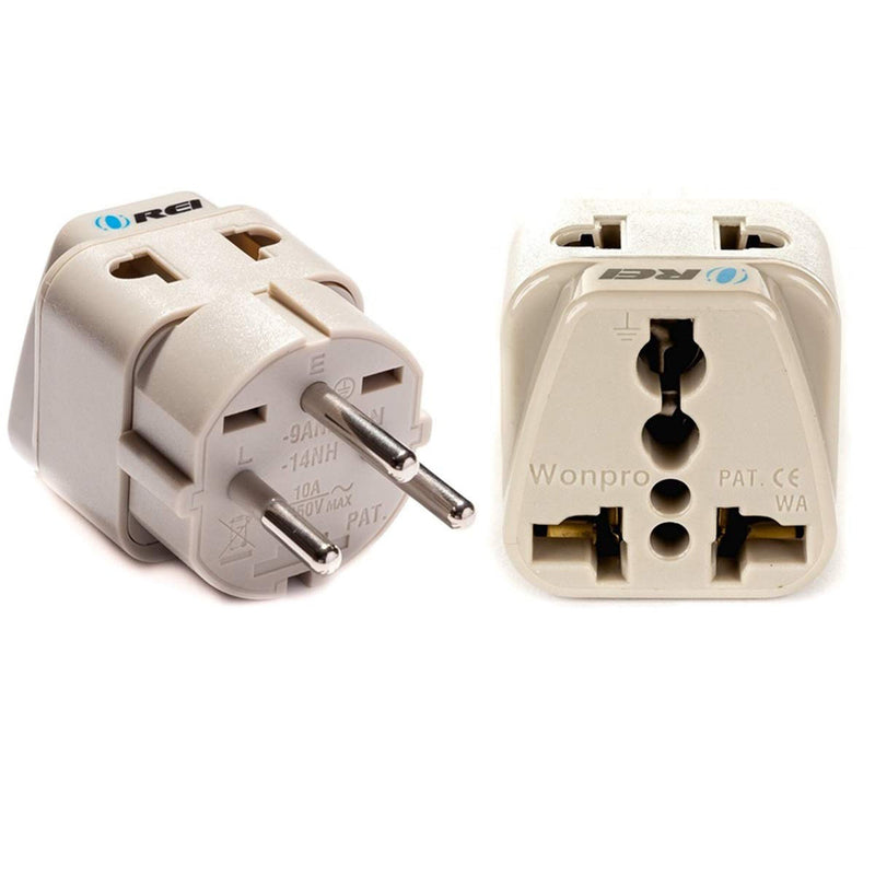 Adaptador de viaje para Gaza, Israel - 2 en 1 - Tipo H - Diseño compacto (DB-14)