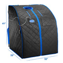 Durasage Health - Sauna infrarroja portátil Durasage Personal Ultra Low EMF para relajarse en casa, con control remoto, reposapiés y silla con calefacción