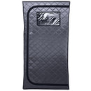 Sauna infrarroja portátil de tamaño completo Durasage para el hogar | Paneles infrarrojos con campos electromagnéticos ultrabajos | Iluminación LED, almohadilla térmica para pies y silla portátil (para 1 persona)