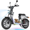 isinwheel H7 Pro Electric Scooter with Seat – 1200W Commuter, Gray