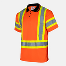 Hi-Vis X-Back Reflective Two-Tone Safety Polo Shirt