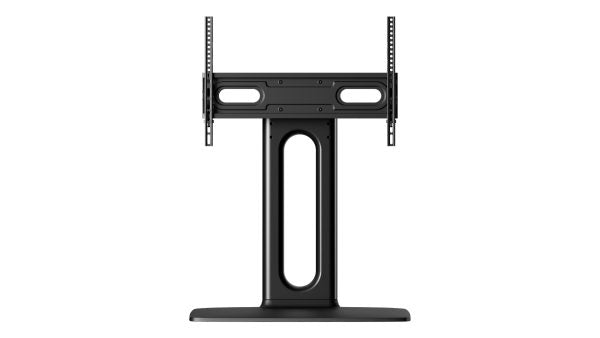 ErgoAV-Extra Large Tabletop TV stand with cord management and compartment for up to 86" TV