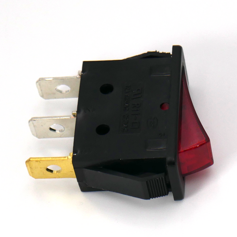 Three Point Rocker Switch 3-Pin Red Rocker Switch