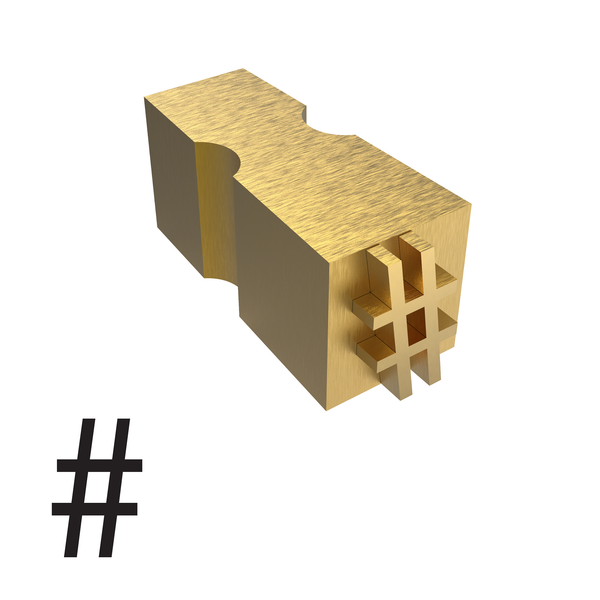 3.5mm Hot Ink Types - Number Sign