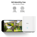 AOSU Solar Security Cameras Wireless Outdoor, 2K QHD Home Security System, 4 Camera Kit with 166° Ultra-Wide View, Forever Power, Spotlight Camera, 32G Local Storage, No Monthly Fees