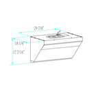 FOTILE - Serie Clásica de 30"/36" para montaje debajo de gabinetes o en pared | JQG7501 / JQG9001