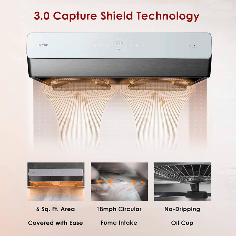 FOTILE - 30"/36" Under-Cabinet Convertible Pixie Air Series | UQG3002 / UQG3602