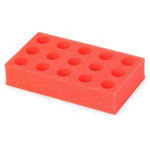 Gradilla para tubos OHAUS de 50 ml para mezcladores Vortex, color rojo