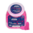 31 dB NRR Bell-Shape Soft Foam Earplugs - 50 Pairs - PinkFit Collection