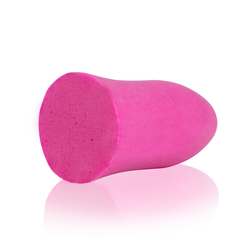 31 dB NRR Bell-Shape Soft Foam Earplugs - 50 Pairs - PinkFit Collection