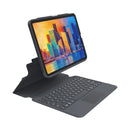 Zagg - Teclado inalámbrico Pro Keys con panel táctil y funda desmontable para Apple iPad Pro 12.9 - Color carbón