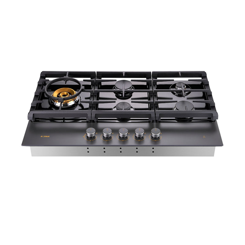 FOTILE - 36" Anti-glare Glass Tri-Ring Gas Cooktop Series | GLG36501
