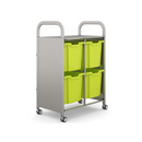 Gratnells Callero Double Metal Cart  27.20 x 16.90 x 41.50 in