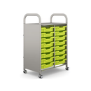 Carrito de actividades escolares de doble columna Gratnells Callero de 27,20 x 16,90 x 41,50 pulgadas