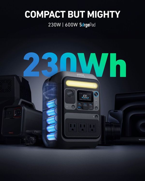 Anker SOLIX C200X Portable Power Station 230Wh/300W
