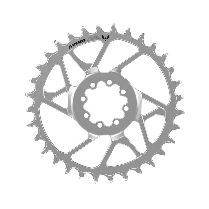 SRAM Chain Ring T-Type Eagle Steel Direct Mount 3mm Offset Eagle (Including 8 Bolts) Silver - Eagle 90