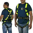 3D Fall Protection Safety Body Tower Harness with Grommets and Back Support