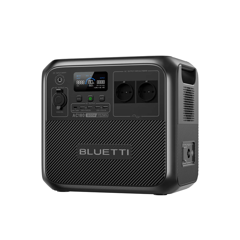 BLUETTI AC180P Solar Portable Power Station | 1,800W 1,152/1,440Wh