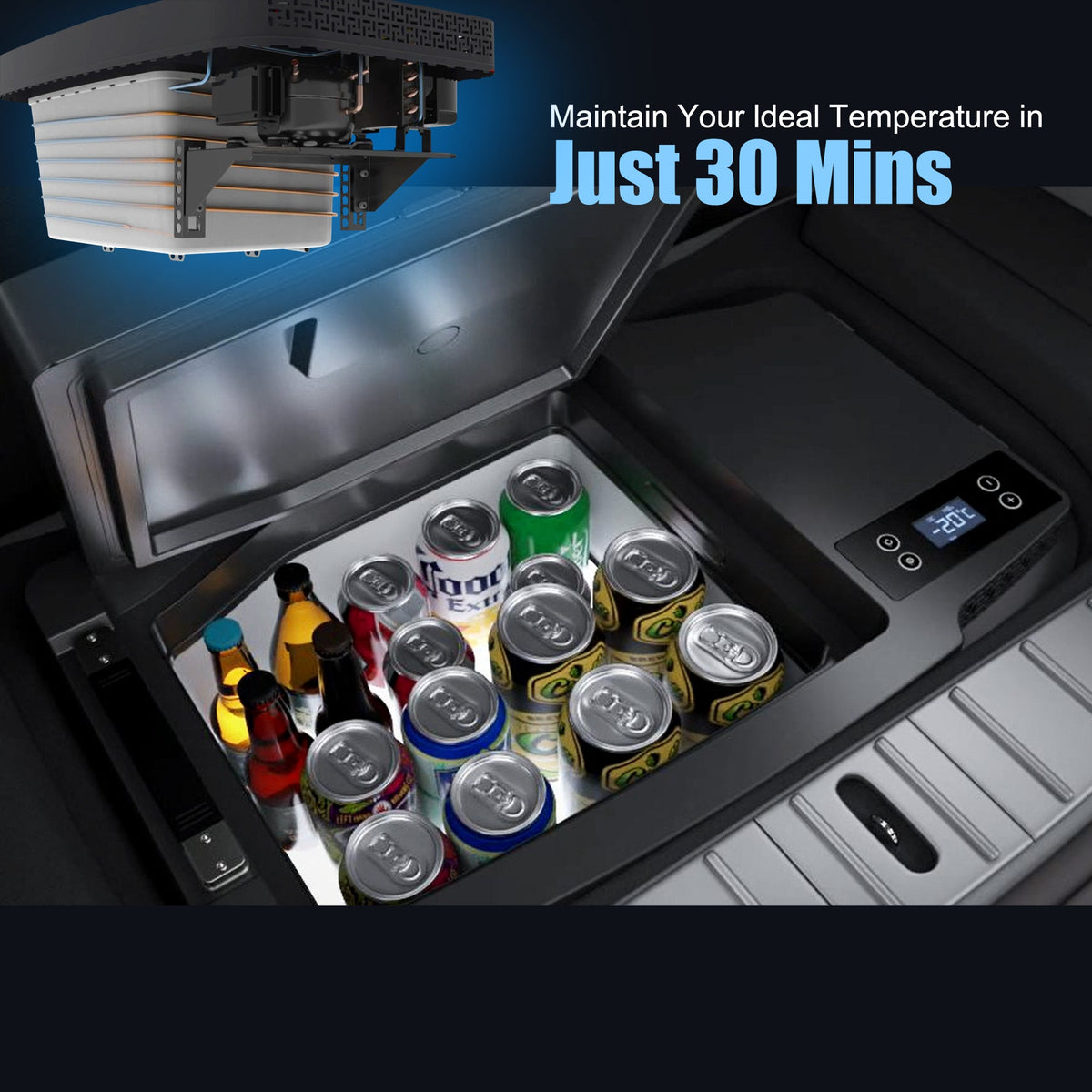 Acopower 20L Portable Car Freezer for Model 3 | Wellbots | Free