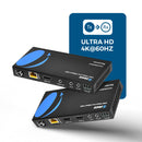 Extensor HDMI 4K con HDBaseT sobre CAT 6/7 hasta 400 pies con control IR y salida de bucle (UHD-EXB400R-K) 