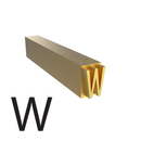 3mm Hot Stamp Type – W