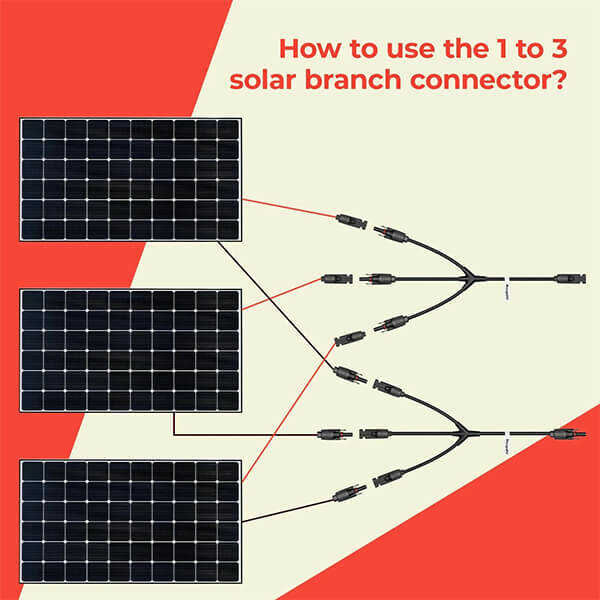  BougeRV Solar Branch Connectors (1 Pair MMMF+FFFM