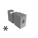 4.9mm Embossing Types  - Asterisk