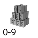 4.9mm Embossing Types  - Set of 0-9