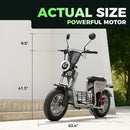 isinwheel H7PRO Electric Scooter with Seat & Basket
