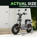 isinwheel H7 Pro Electric Scooter with Seat – 1200W Commuter, Gray