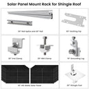 410 Watt Monocrystalline Solar Panel (10 Pack) With Solar Panel Mount Rack