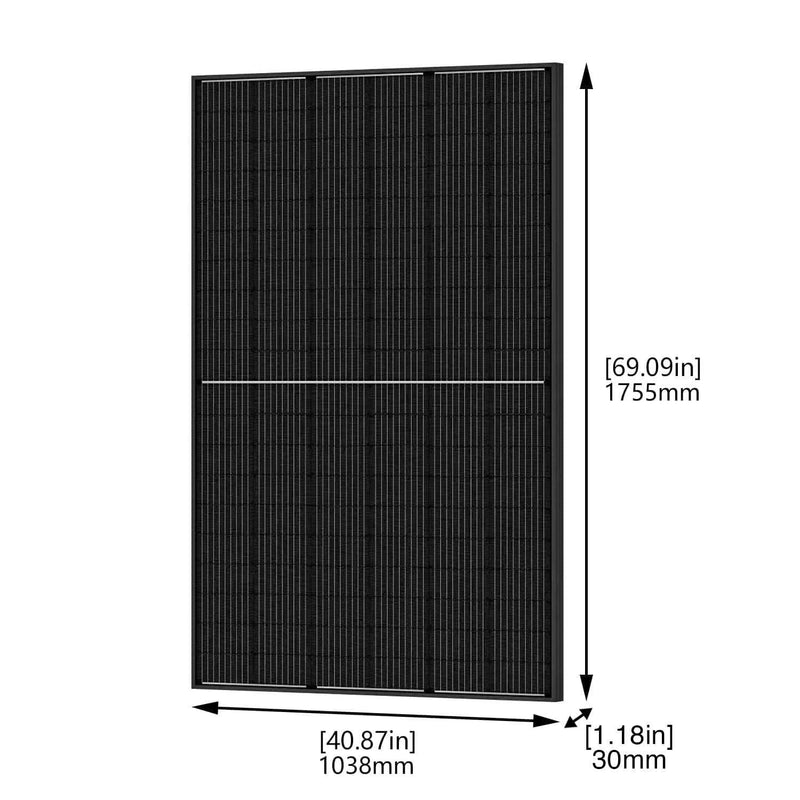 410 Watt Monocrystalline Solar Panel (2 Pack) With Solar Panel Mount Rack