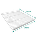 EQCHEN Food Shelves for 27"W Single Door Commercial refrigerator Freezer 2 Pack with 8 Shelf Clips