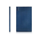 Batería externa OREI súper ultradelgada y elegante de aluminio cepillado para celulares - Tecnología Unicharge - Azul