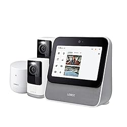 Sistema de seguridad para el hogar inteligente Lorex HC64A2U-E con Wi-Fi, cámaras exteriores a batería de 2K y extensor de alcance