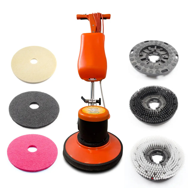 SM421AC 17" Professional Multi-Functional Floor Buffer Scrubber - High Power, Large Capacity for Industrial and Commercial Use