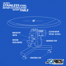 48” Stainless Steel Rotary Accumulation Table