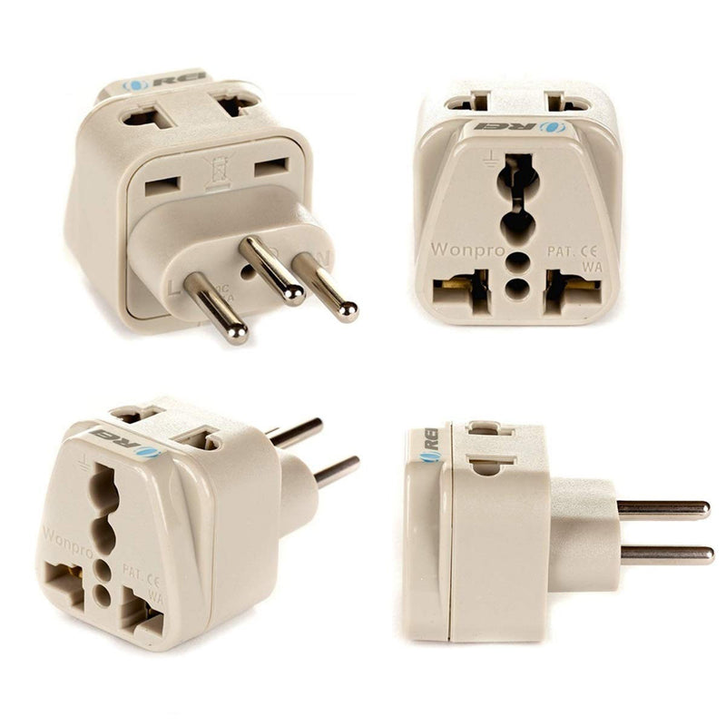 Adaptador de viaje para Suiza y Ruanda - 2 en 1 - Tipo J - Diseño compacto (DB-11A)