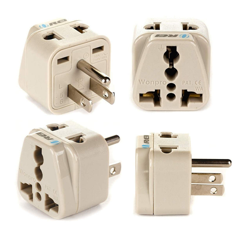 Adaptador de viaje para Japón y Filipinas - 2 en 1 - Tipo B - Diseño compacto (DB-5)