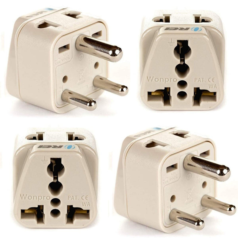 Adaptador de viaje para India y Nepal - 2 en 1 - Tipo D - Diseño compacto (DB-10)