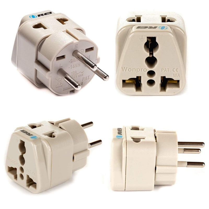 Adaptador de viaje para Gaza, Israel - 2 en 1 - Tipo H - Diseño compacto (DB-14)