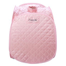 Durasage Health - Sauna de vapor personal plegable Durasage para relajarse en casa, temporizador de 60 minutos, generador de vapor de 800 vatios, silla incluida - Rosa claro