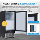 Máquina para hacer cubitos de hielo Newair Daily Clear con función de autolimpieza REFURB