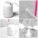 Durasage Health - Sauna de vapor personal ligera para bajar de peso, desintoxicarse y relajarse, temporizador de 60 minutos - Rosa 