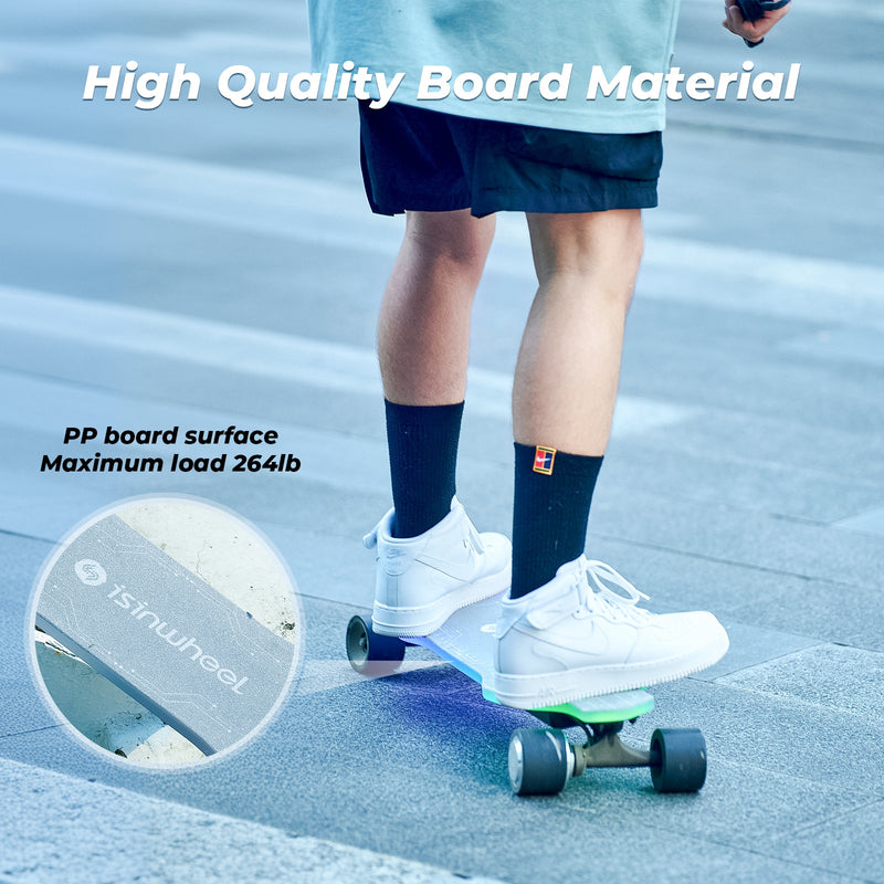 isinwheel V6 Pro Electric Skateboard with Pedal Lights & Remote Control | Wellbots