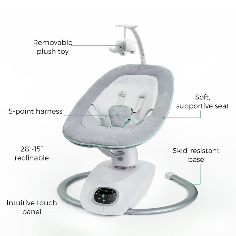 Momcozy CocoSway 3D-Motion Electric Baby Swing-AW01