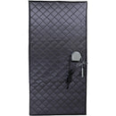 Sauna infrarroja portátil de tamaño completo Durasage para el hogar | Paneles infrarrojos con campos electromagnéticos ultrabajos | Iluminación LED, almohadilla térmica para pies y silla portátil (para 1 persona)