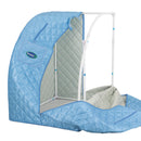 Durasage Health - Sauna de vapor personal portátil y ligera Durasage para relajarse en casa, temporizador de 60 minutos, generador de vapor de 800 vatios, silla incluida - Azul claro