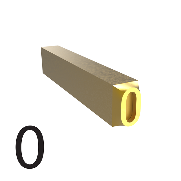 4mm Hot Stamp Type - 0